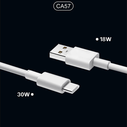 Lenyes CA57 Hızlı Şarj Özellikli Dual Type-C + USB-A Portlu Mini Araç Şarj Aleti 30W Kahverengi