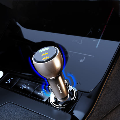 Lenyes CA61 Hızlı Şarj Özellikli USB-A Portlu Araç Şarj Aleti 18W Gold