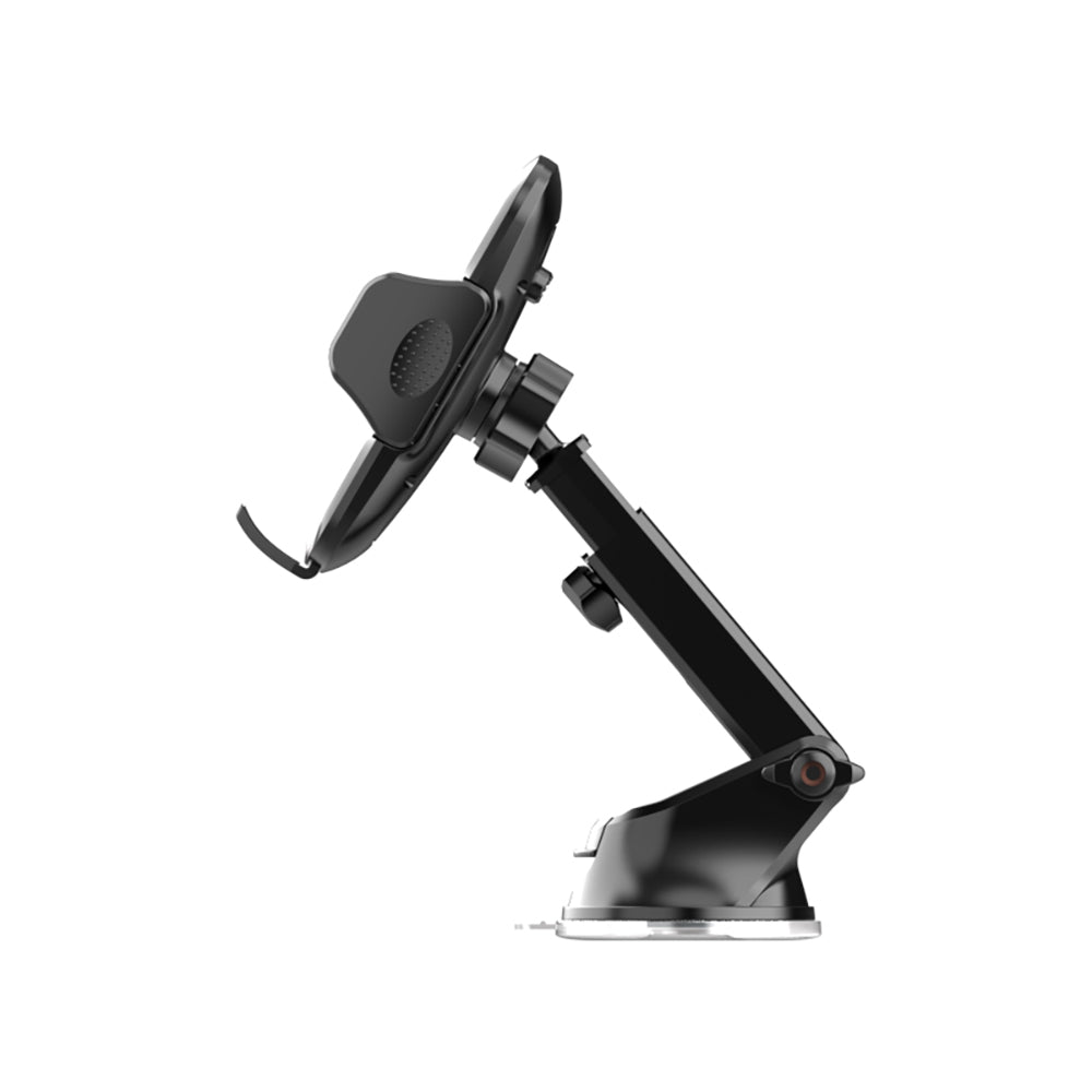 Lenyes CR121 Sarsıntı Önleyici 360° Derece Dönebilen Teleskopik Vantuzlu Tasarım Araç Telefon Tutucu Siyah