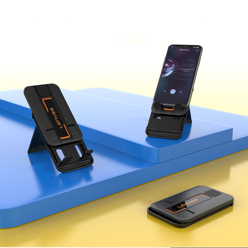 Lenyes CR129 Katlanabilir Ayarlanabilir Telefon ve Tablet Standı Siyah