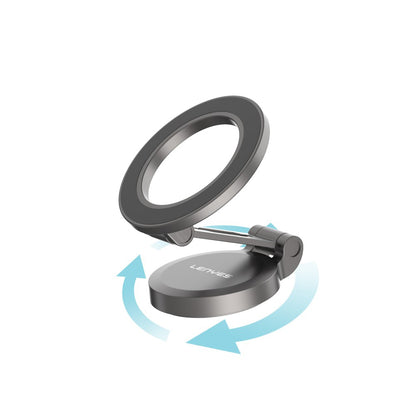 Lenyes CR137 Magnetik M-safe 360° Oynar Başlıklı Araç İçi Telefon Tutucu Siyah