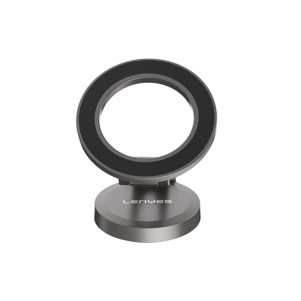 Lenyes CR137 Magnetik M-safe 360° Oynar Başlıklı Araç İçi Telefon Tutucu Siyah