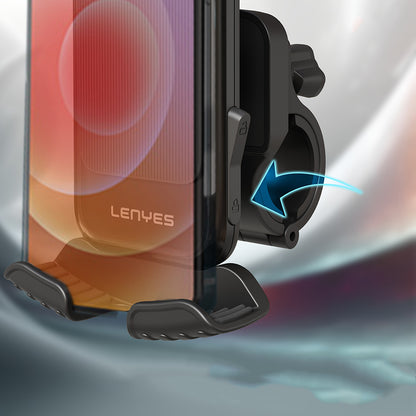 Lenyes CR157 360° Derece Dönebilen Ayarlanabilir Motosiklet ve Bisiklet Telefon Tutucu Siyah