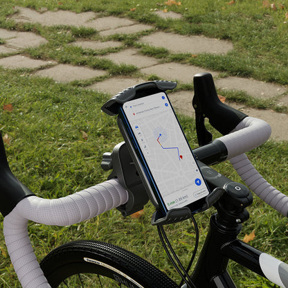 Lenyes CR157 360° Derece Dönebilen Ayarlanabilir Motosiklet ve Bisiklet Telefon Tutucu Siyah