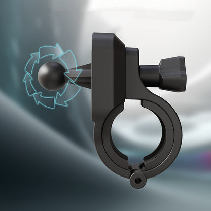 Lenyes CR157 360° Derece Dönebilen Ayarlanabilir Motosiklet ve Bisiklet Telefon Tutucu Siyah