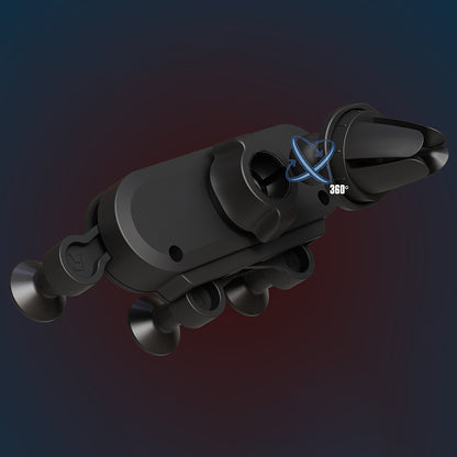 Lenyes CR160 Magnetik M-safe 360° Oynar Başlıklı Araç İçi Telefon Tutucu Siyah