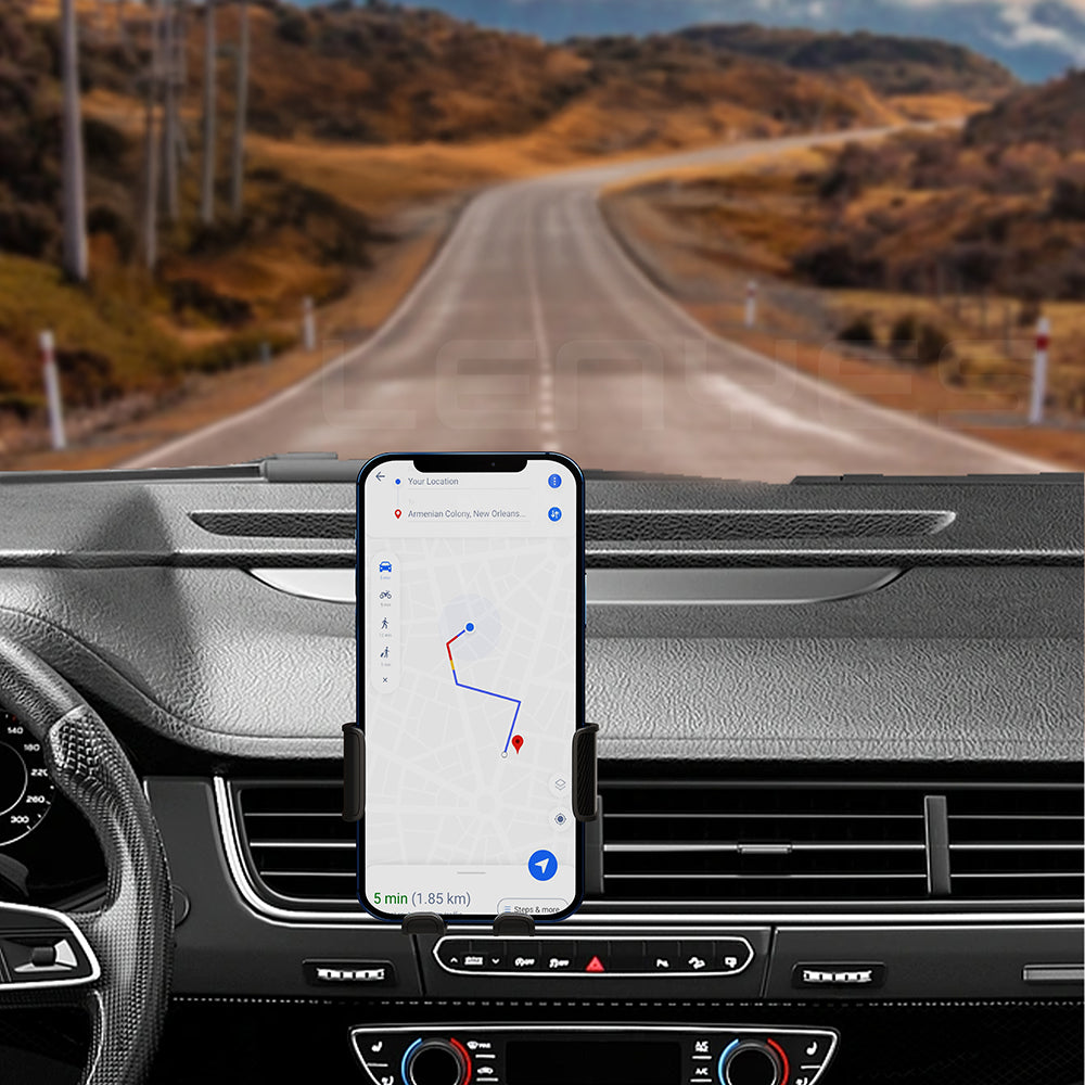 Lenyes CR161 360 Dönebilen Havalandırma Tasarım Araç Telefon Tutucu Siyah