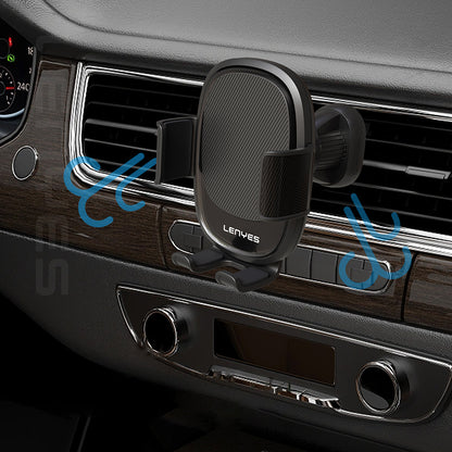 Lenyes CR161 360 Dönebilen Havalandırma Tasarım Araç Telefon Tutucu Siyah