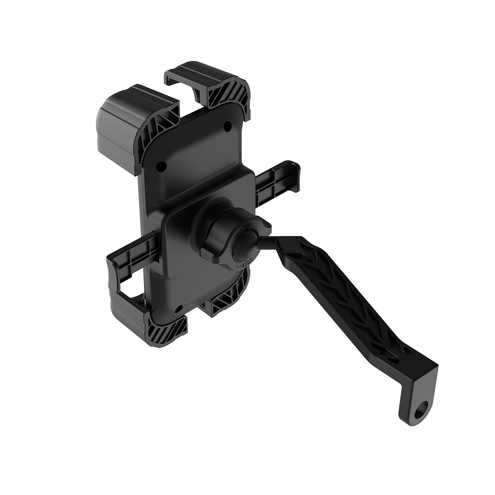 Lenyes CR165 Sarsıntı Önleyici 360° Derece Dönebilen Ayarlanabilir Motosiklet ve Bisiklet Telefon Tutucu Siyah