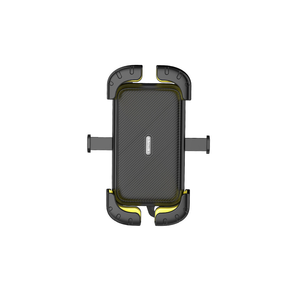 Lenyes CR170 Sarsıntı Önleyici 360 Derece Ayarlanabilir Bisiklet ve Motosiklet Telefon Tutucu Siyah