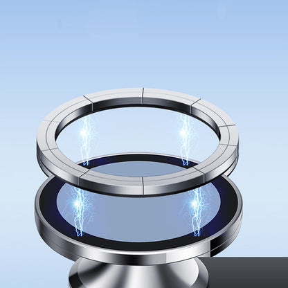 Lenyes CR171 Magnetik M-safe Uyumlu Bükülebilen Eğimi ve Düz Zemin Araç Telefon Tutucu Siyah