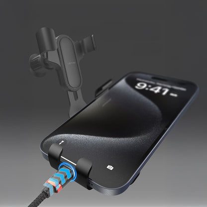 Lenyes CR181 360 Derece Dönebilen Havalandırma Tasarımlı Araç Telefon Tutucu Siyah