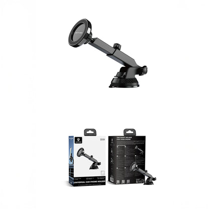 Lenyes CR184 360 Derece Dönebilen Teleskopik Vantuzlu Araç Telefon Tutucu Siyah