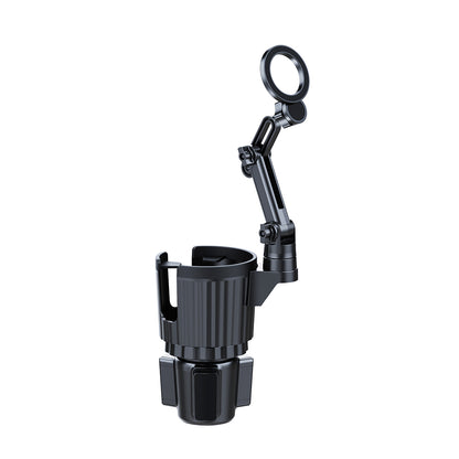 Lenyes CR189 360 Derece Dönebilen 2 in 1 Araç Telefon Tutucu ve Bardak Tutucu Siyah