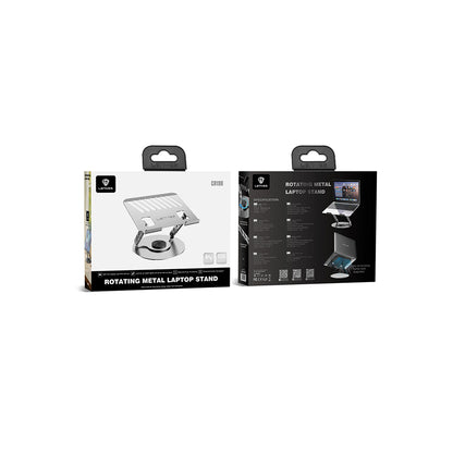 Lenyes CR190 360 Derece Dönebilen Katlanabilir Laptop Standı Gümüş