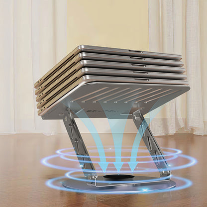 Lenyes CR190 360 Derece Dönebilen Katlanabilir Laptop Standı Gümüş