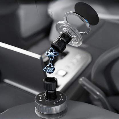 Lenyes CR192 Vakum Özellikli 360 Derece Dönebilen Magnetik Telefon Tutucu Siyah