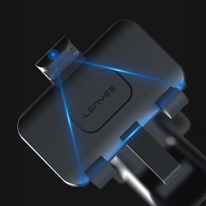 Lenyes CR195 Sarsıntı Önleyici 360° Derece Dönebilen Teleskopik Vantuzlu Tasarım Araç Telefon Tutucu Siyah