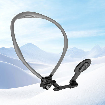 Lenyes CR197 Eller Serbest Magnetik Boyun Askılı Telefon Tutucu Siyah