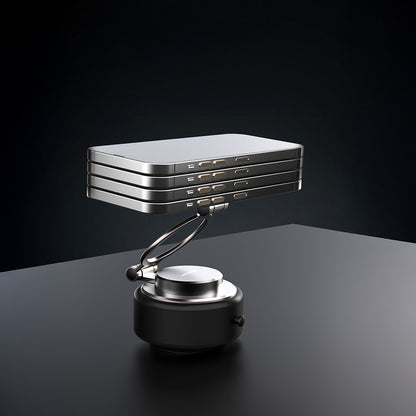 Lenyes CR198 360 Derece Dönebilen 100mAh Type-C Portlu Elektrikli Vakum Özellikli Katlanabilir Telefon Tutucu Siyah