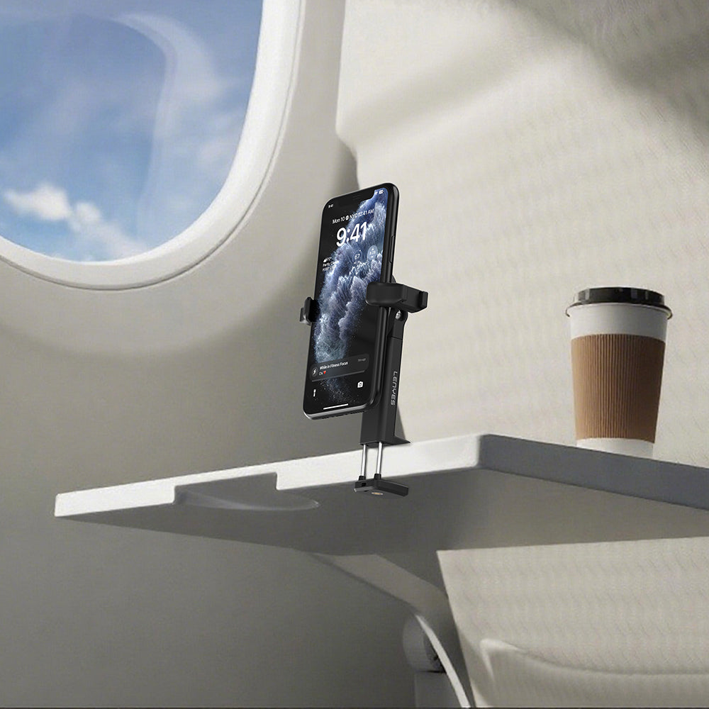 Lenyes CR203 2in1 Eller Serbest Magnetik Boyun Askılı Telefon Tutucu Siyah