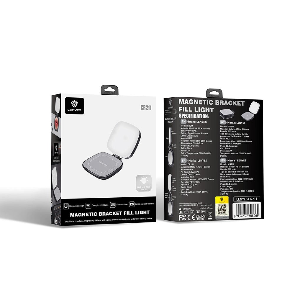 Lenyes CR211 360 Dönebilen Bataryalı Magnetik Telefon Üstü Aydınlatma Işığı