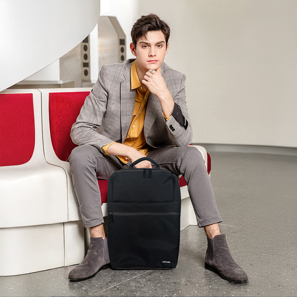 Lenyes LB505 Su Geçirmez Gizlenebilir Omuz Askılı Sırt Çantası Siyah