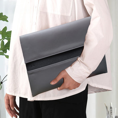 Lenyes LB511 NFC Tag Özellikli 14 inç Su Geçirmez Laptop Kılıfı Gri