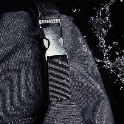 Lenyes LB526 Urus Serisi Su Geçirmez Polyester Kumaş Ayarlanabilir Omuz Askılı Çapraz Vücut Çantası Siyah