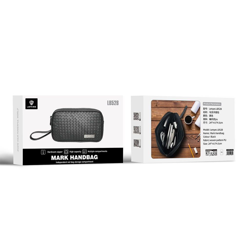 Lenyes LB528 Mark Serisi Su Geçirmez Aşınmaya ve Çizilmeye Dayanıklı Aksesuar Çantası Siyah