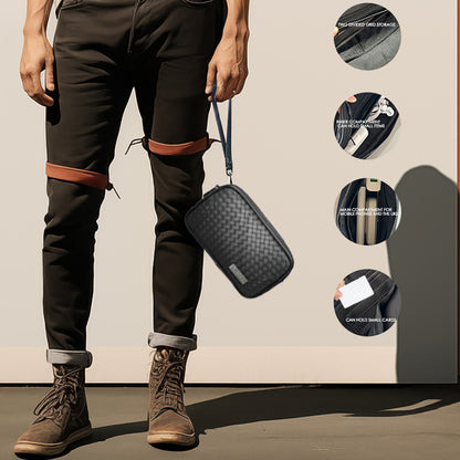 Lenyes LB528 Mark Serisi Su Geçirmez Aşınmaya ve Çizilmeye Dayanıklı Aksesuar Çantası Siyah