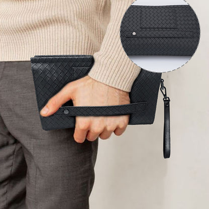 Lenyes LB531 Brett Dokuma PU Mat Deri Bilek Tasarımlı Çizilmeye Karşı Dayanıklı Aksesuar Çantası Siyah