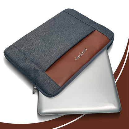 Lenyes LB542 Rambler Serisi Su Geçirmez Polyester Kumaş 13-14 inç Laptop Çantası Gri