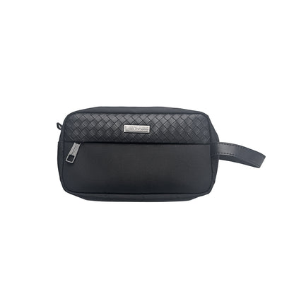 Lenyes LB551 Voyagers Serisi 1200D Polyester Kumaş Bilek Askı Kayışlı Mobil Aksesuar Çantası Siyah