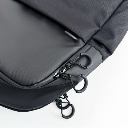 Lenyes LB572 Creator Serisi Su Geçirmez Polyester Kumaş Şok Emici Katmanlı Sırt Çantası Siyah