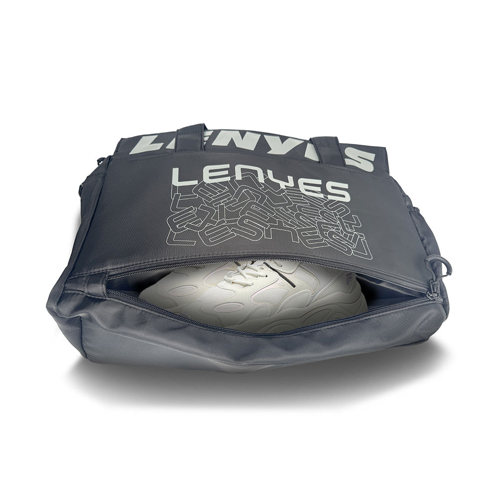 Lenyes LB580 Roamer Serisi Su Geçirmez Hazneli Omuz Askılı Seyahat Çantası Siyah