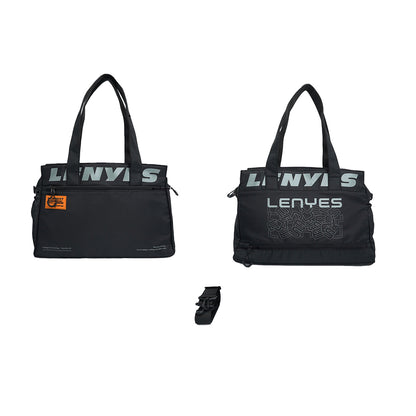 Lenyes LB580 Roamer Serisi Su Geçirmez Hazneli Omuz Askılı Seyahat Çantası Siyah