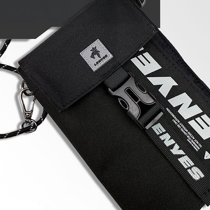 Lenyes LB582 Roamer Serisi Çok Amaçlı Su Geçirmez Polyester Kumaş Ayarlanabilir Omuz Askılı Çapraz Vücut Çantası Gri