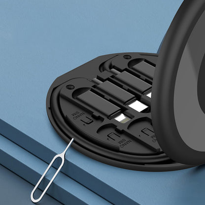 Lenyes LB601 6in1 Type-C to Type-C Kablolu 60W Çevirici Adaptör Seti Standlı Saklama Kutusu
