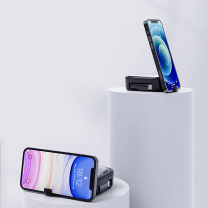 Lenyes LB603 6in1 Type-C to Type-C Kablolu 60W Çevirici Adaptör Seti Standlı Saklama Kutusu Siyah