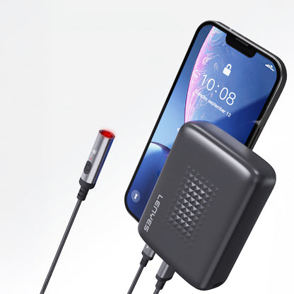 Lenyes LC110-TC Bükülme ve Aşınmaya Dayanıklı Örgü Tasarımlı Type-C Bağlantılı Çakmak Kablosu 30cm Gri