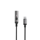 Lenyes LC110-TC Bükülme ve Aşınmaya Dayanıklı Örgü Tasarımlı Type-C Bağlantılı Çakmak Kablosu 30cm Gri