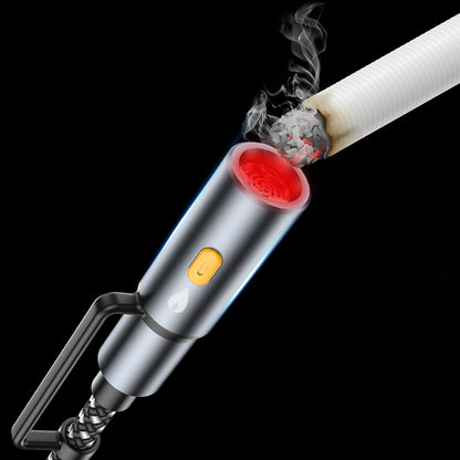 Lenyes LC112 Çoklu Şarj Kablolu Fener Ve Çakmaklık Özellikli 6in1 Kablo 240W 1M Gri