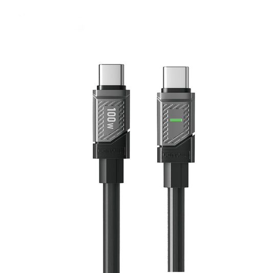 Lenyes LC506 Type-C to Type-C PD 100W Hızlı Şarj Özellikli Data ve Şarj Kablosu 1M Siyah