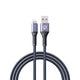 Lenyes LC510 USB-A to Lightning 2.4A Örgü Tasarımlı Hızlı Şarj Özellikli Data ve Şarj Kablosu 1M