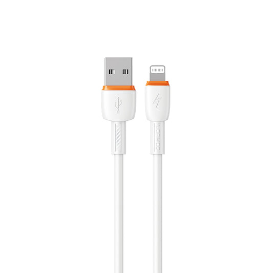 Lenyes LC545 USB to Lightning Hızlı Şarj Özellikli Data ve Şarj Kablosu 12W 1M Beyaz