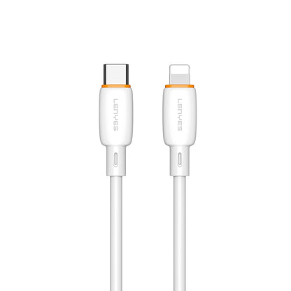 Lenyes LC548-TC-L Type-C to Ligthing Hızlı Şarj Özellikli Data ve Şarj Kablosu 27W 1M Beyaz