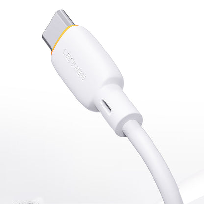 Lenyes LC548-TC-TC Type-C to Type-C Hızlı Şarj Özellikli PD Data ve Şarj Kablosu 60W 1M Beyaz