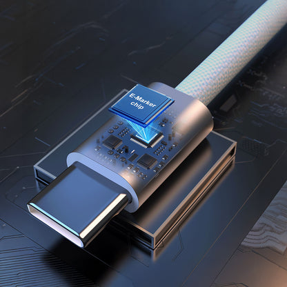 Lenyes LC550 Type-C to Type-C Hızlı Şarj Özellikli Data ve Şarj Kablosu 240W 1M Beyaz