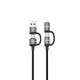 Lenyes LC557 4in1 USB-A - Type-C + Type-C to Lightning E-Mark Smart Çipli Data ve Şarj Kablosu 240W 1M